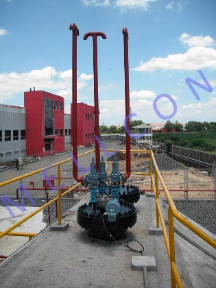 Mounded Propane gas storage system